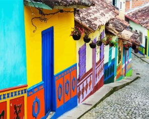 Catagena Houses Paint By Numbers
