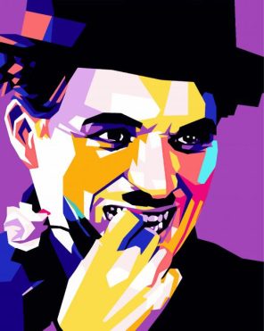 Artistic Charlie Chaplin Paint By Numbers