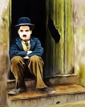 Painting Charlie Chaplin Paint By Numbers