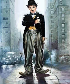 Charlie Chaplin Style Paint By Numbers