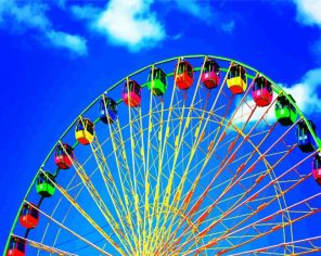 Colored Ferries Wheel Paint By Numbers