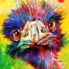 Colorful Emu Paint By Numbers