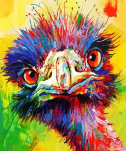 Colorful Emu Paint By Numbers