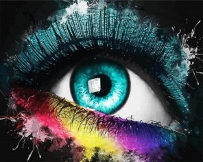 Stylish Eye Paint By Numbers