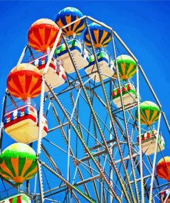 Colorful Big Wheel Paint By Numbers