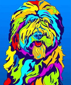 Colorful Puppy Paint By Numbers