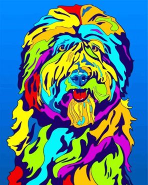 Colorful Puppy Paint By Numbers