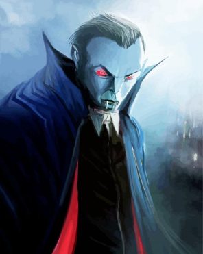 Scary Dracula Paint By Numbers