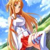 Cute Asuna Anime Paint By Numbers