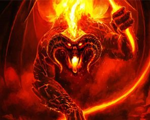 Demon Balrog Paint By Numbers