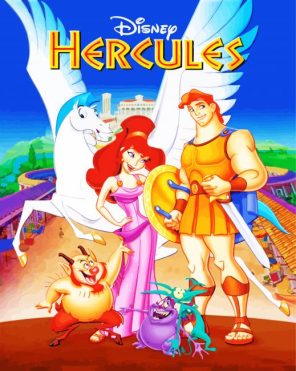 Hercules Cartoon Paint By Numbers