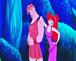 Megara And Hercules Paint By Numbers