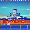 Finland Helsinki Poster Paint By Numbers