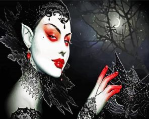 Gothic Vampire Paint By Numbers