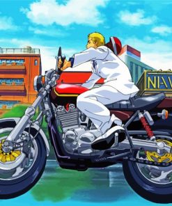 Onizuka Ride A Motor Paint By Numbers