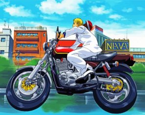 Onizuka Ride A Motor Paint By Numbers