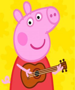 Peppa Play Guitar Paint By Numbers