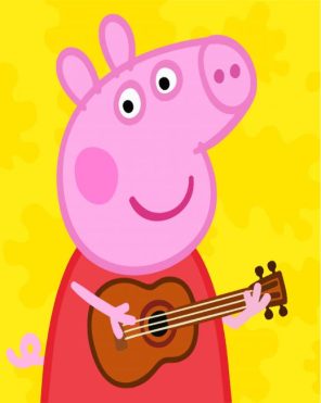 Peppa Play Guitar Paint By Numbers