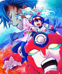 Gurren Lagann Manga Paint By Numbers