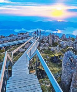 Hobart Mountains Paint By Numbers