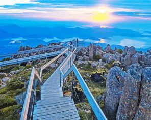 Hobart Mountains Paint By Numbers