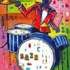 Jazz Drummer Paint By Numbers