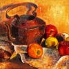 Kettle And Apples Paint By Numbers