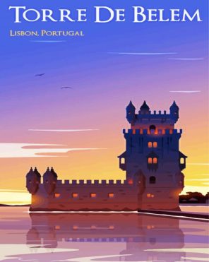 Belem lisbon Tower Paint By Numbers