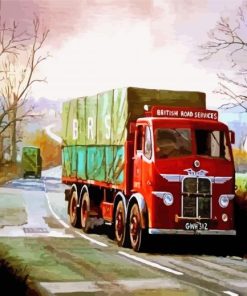 Truck On Road Paint By Numbers