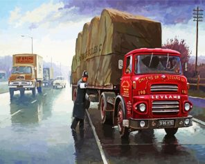 Big Lorry Paint By Numbers