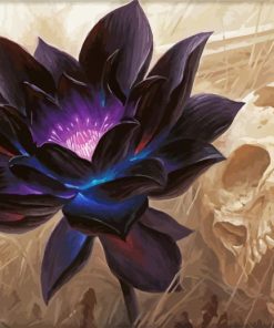 Purple Lotus Paint By Numbers