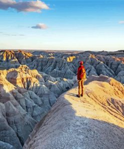 Man On Badlands Paint By Numbers