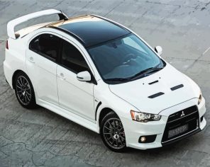 Mitsubishi Sport Car Paint By Numbers