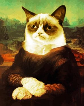 Monalisa Cat Paint By Numbers