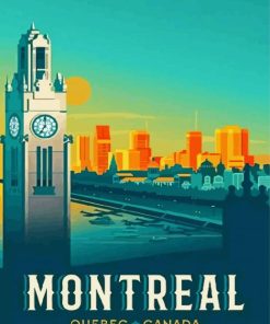 Montreal Poster Paint By Numbers