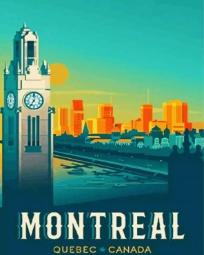 Montreal Poster Paint By Numbers