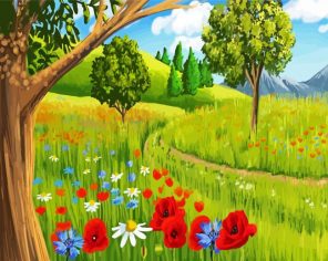 Meadow Flowers Paint By Numbers