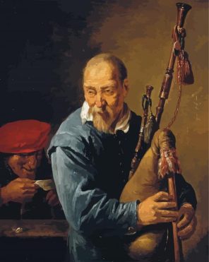 Bagpipe Player Paint By Numbers