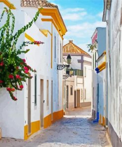 Portugal Faro Streets Paint By Numbers