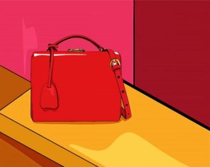 Red Handbag Paint By Numbers