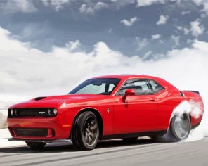 Red Hellcat Paint By Numbers