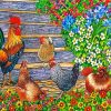 Rooster And Hen Paint By Numbers