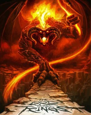 Creepy Balrog Paint By Numbers