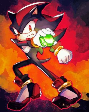 Sonic The Shadow Paint By Numbers