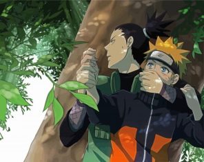 Shikamaru And Naruto Paint By Numbers