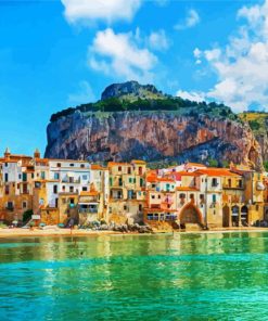 Cefalu Beach Paint By Numbers