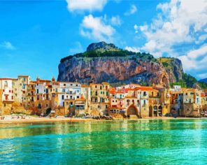 Cefalu Beach Paint By Numbers