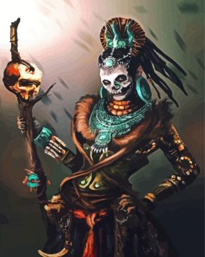 Scary Jester Paint By Numbers