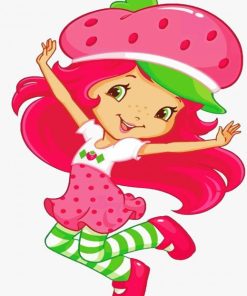 Strawberry Cartoon Paint By Numbers