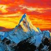 Himalayas Sunset Paint By Numbers